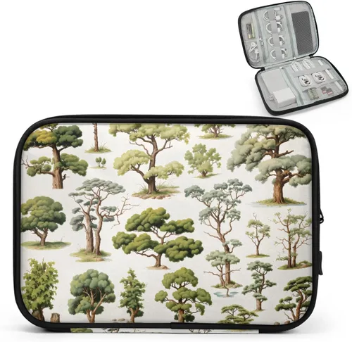 Vista 8 de Autumn Leaves Fall Electronics Travel Organizer Case, Tech Accessories Cable Storage Bag for Cords, Charger, Phone, Hard Drive
