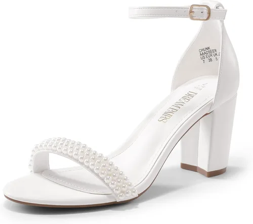 Vista 27 de DREAM PAIRS - Sandalias de tacón grueso y bajo para mujer