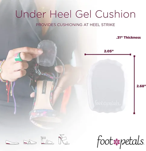 Vista 4 de Foot Petals Tacones para evitar que se agrieten los talones, estabilizan los talones en los tacones cerrados de la espalda, los zapatos de tacón