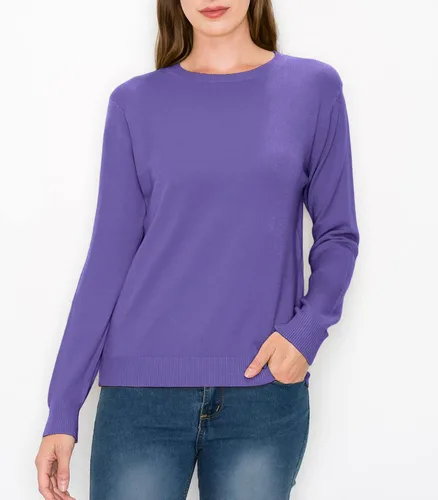 Vista 3 de ALWAYS Suéteres ligeros para mujer, de manga larga, básicos, casuales, de punto, a la moda