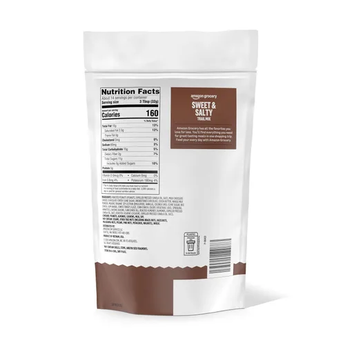 Vista 2 de Marca de Amazon, Happy Belly Nuts, Chocolate & Dried Fruit - Mezcla de frutos secos, 1 libra (paquete de 1)