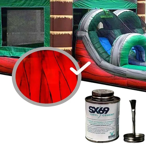Vista 7 de Kit de reparación de vinilo, pegamento SX-69 de 4 onzas Mármol azul