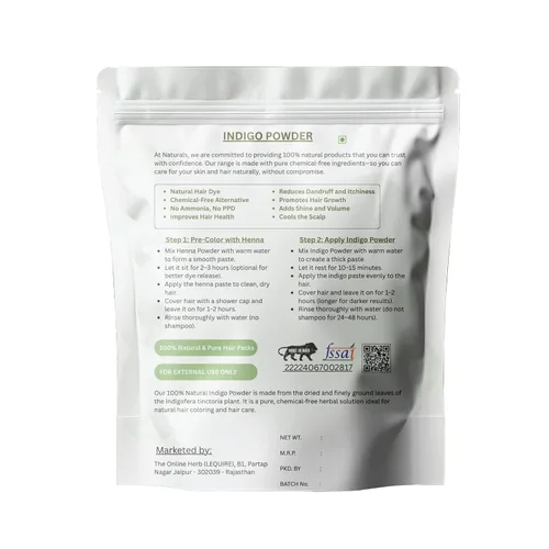 Vista 2 de Polvo índigo para cabello (7.05 oz) paquete de 1 polvo de hoja índigo