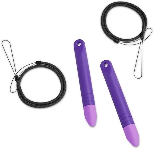 Vista 3 de Amazon Kids - Lápiz capacitivo para tableta con correa, paquete de 2 Púrpura