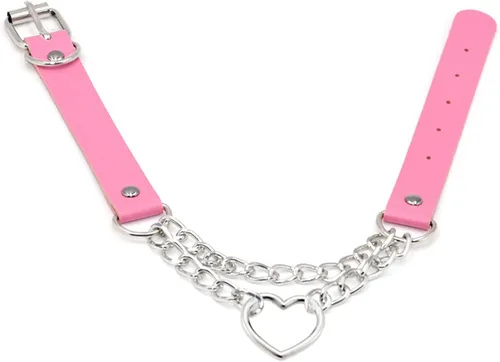 Vista 2 de Tosmifairy Conjunto de joyas sexys, collar y correa para mujeres, damas, mascotas