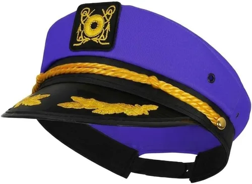 Vista 7 de dodowin Sombrero de capitán marinero para hombres y mujeres adultos