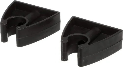Vista 3 de Seachoice Clip organizador de goma, negro, juego de 2, talla única