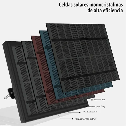 Vista 4 de Panel solar 6V para alimentador de ciervos, cargador de batería solar 4.5W