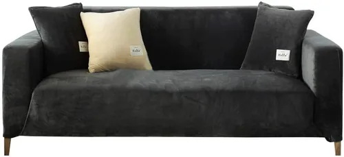Vista 22 de Funda para sofá de 1, 2, 3, 4 plazas, de poliéster suave, de alta elasticidad, elegante funda para sofá, 1 pieza, protector de muebles para sala