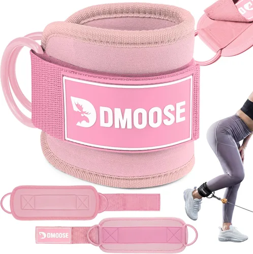 Vista 21 de DMoose Ankle Strap for Cable Machine - One Size Fit with Premium Padding, Workout Kickback Ankle Cuffs, Ankle Bands for Working Out, Booty Workouts