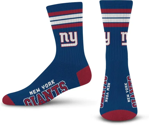 Vista 24 de For Bare Feet - Calcetines para hombre de la NFL, con 4 rayas, de la serie Deuce Performance Crew Los Ángeles Rams
