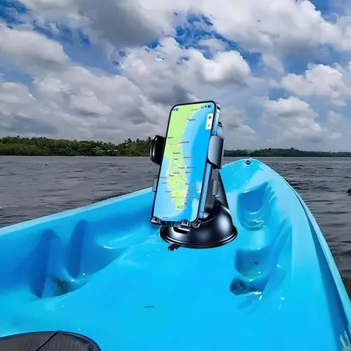 Vista 3 de Soporte de teléfono para barco, tablero de instrumentos de montaje para teléfono celular con ventosa Universal Desk Waterproof Heavy Duty Holder