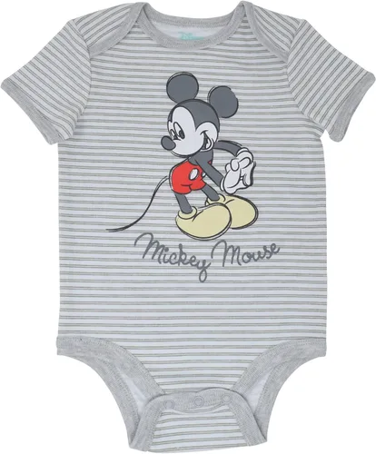 Vista 2 de Disney Conjunto de 4 piezas de Mickey Mouse traje de cuerpo con peto y pantalones