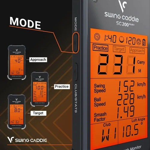Vista 9 de Voice Caddie - Monitor de lanzamiento portátil Swing Caddie