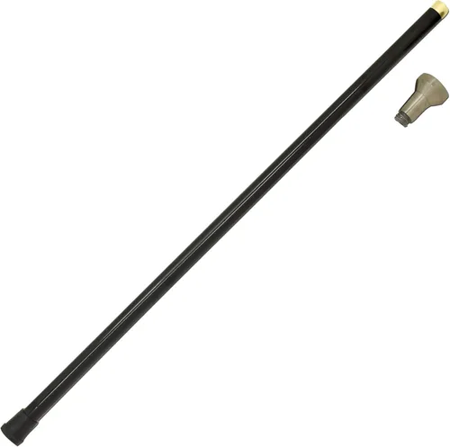 Vista 3 de Snake Eye Tactical Mango de peltre para bastón de caminar de 34.5 pulgadas con pequeño almacenamiento sin hoja