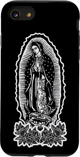 Vista 18 de Funda para iPhone 16 Nuestra Señora Virgen De Guadalupe Virgen María Tattoo Hombres Mujeres