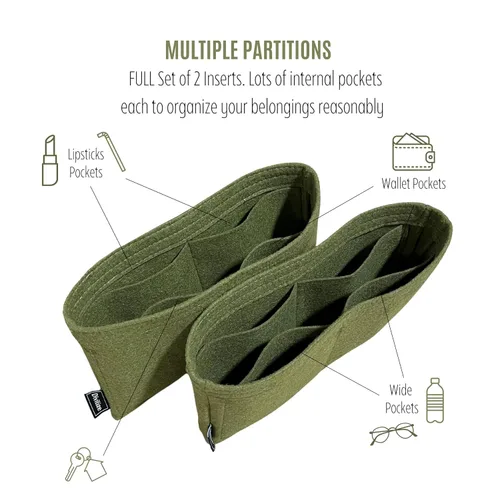 Vista 6 de Purse Organizer for Lv Capucines Bag Insert MM, Capucines BB Bag Organizer, Mini Capucines Organizer, Handmade Snug Sturdy 2mm Felt Full Set of 2