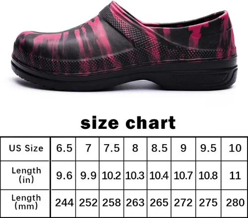 Vista 5 de Zapatos de chef para hombres y mujeres, zuecos de cocina para hombre, zapatos de cocina para hombre, zapatos de trabajo de enfermera, zapatos