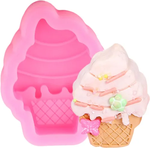 Vista 7 de Mujiang Mini molde de silicona para paletas de helado de verano, para decoración de pasteles de cumpleaños, cupcakes, caramelo, arcilla, chocolate