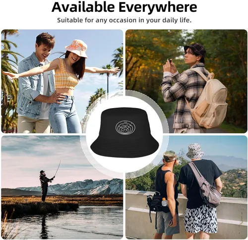 Vista 8 de Evite la negatividad Problema matemático Sombrero pescador Sombreros de pescador Sombrero de sol de moda para hombres Mujeres Gorra de playa