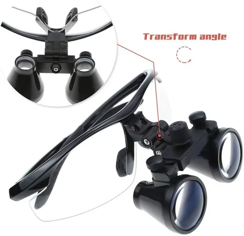 Vista 3 de Lupa binocular ultraligera para faros LED, ángulo ajustable