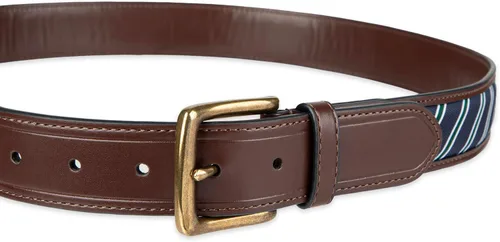 Vista 36 de Tommy Hilfiger Men's Fabric Inlay Casual Belt with Classic Harness Buckle