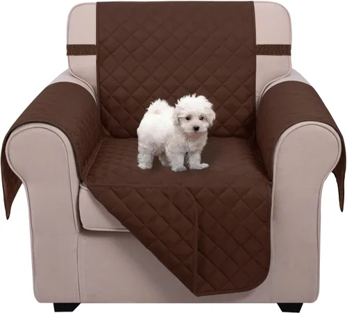 Vista 104 de U-NICE HOME Funda para sillón reclinable, reversible, con correas elásticas, resistente al agua, protege de perros y mascotas, sillón pequeño