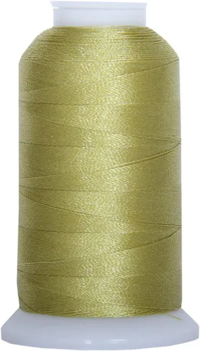 Vista 14 de Carretes de hilo de poliéster, 1000 m – 160 colores – Peso del hilo: 40 40wt trilobal polyester embroidery thread with bright sheen. Works with