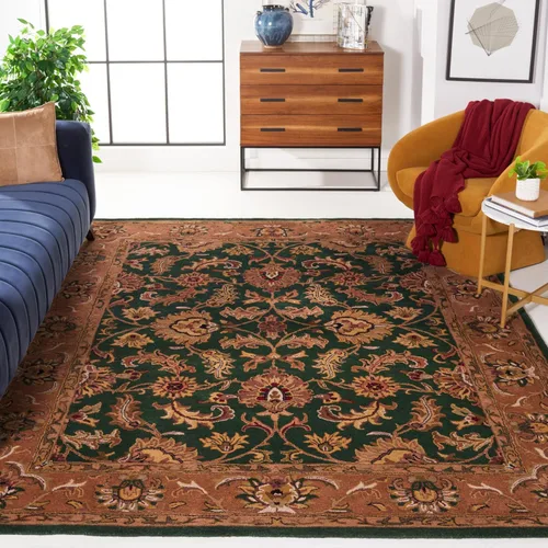 Vista 27 de Safavieh colección Heritage HG628A - tapete oriental tradicional hecho a mano de lana verde oscura y dorada, Lana, negro / beige (Black/ Beige)
