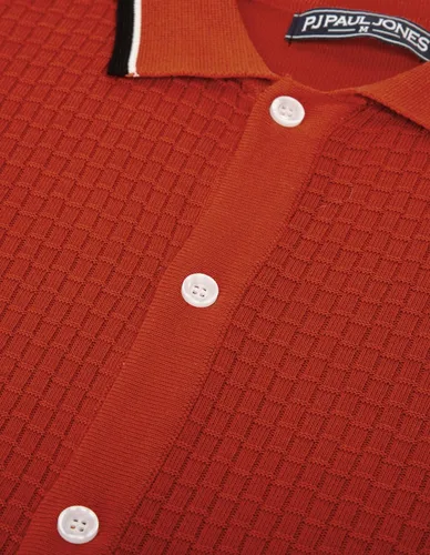 Vista 5 de PJ PAUL JONES Polo de punto para hombre, transpirable, con botones, para golf
