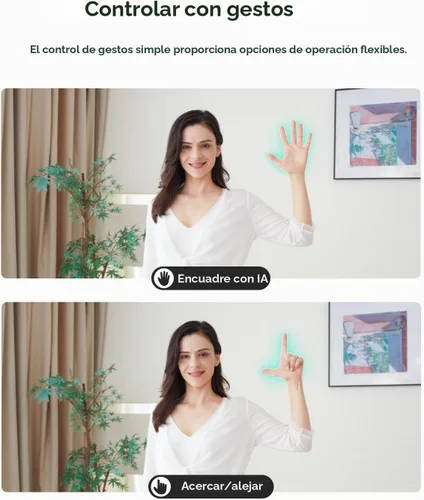 Vista 6 de OBSBOT Meet SE Cámara Web 1080P 100FPS para PC, Cámara de Transmisión con Encuadre por IA con Sensor de 1/2.8", Modo Belleza, Control por Gestos
