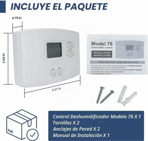 Vista 5 de 76 Reemplazo de control de deshumidificador de montaje en pared digital