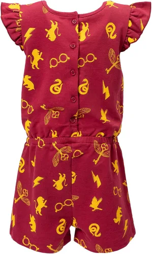 Vista 3 de Harry Potter Gryffindor - Mameluco sin mangas de felpa francesa para niñas pequeñas y grandes