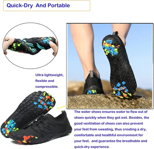 Vista 3 de Zapatos de agua para hombres zapatos de agua para hombre zapatos de agua para mujer zapatos de pie descalzo zapatos de natación acuática zapatos