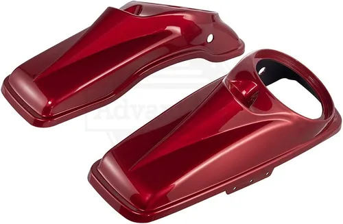 Vista 35 de Tapas para bocinas de motocicleta aptas para 2014+ Harley Touring Hard Saddle Bags - Whisky ámbar, 8 pulgadas Amber Whiskey