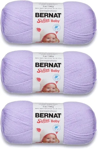 Vista 36 de Bernat Softee Baby Cotton Aqua Mist - Ovillo de lana para bebé, paquete de 3 unidades de 4.25 onzas, mezcla, 3 DK (ligero), 254 yardas