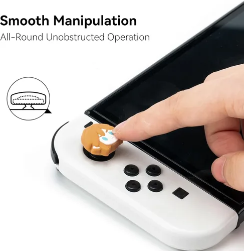 Vista 4 de Joycon - Tapas de silicona luminosas para agarre de pulgar compatibles con Nintendo Switch Zelda, funda de silicona suave para Nintendo
