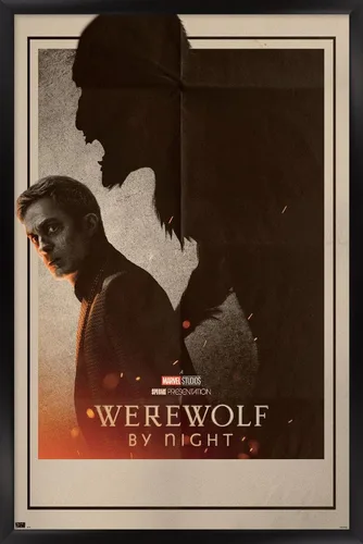 Vista 8 de Trends International Marvel Werewolf By Night - Póster de pared de una hoja, 22.4 pulgadas de largo x 14.7 pulgadas, versión enmarcada de madera