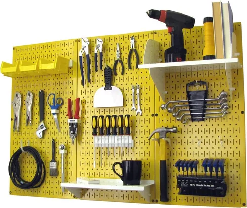 Vista 18 de Organizador de herramienta control de pared 30-wrk-400wb estándar panel perforado mesa de trabajo de metal, 30-WRK-400 BB