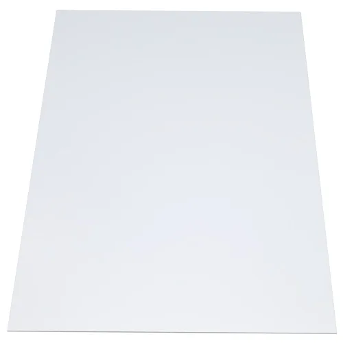 Vista 4 de Lámina de plástico opaco de poliestireno mate blanco - 48 X 96 pulgadas - 20mil / 0.020” / 0.51MM de espesor - 1 hoja