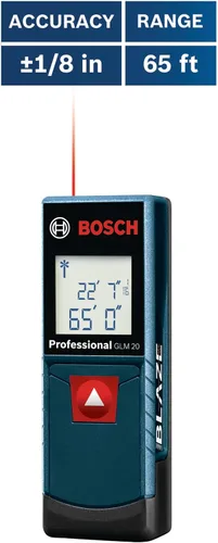 Vista 13 de Bosch GLM 20 compacto Medida de láser con visualización retroiluminada, 65