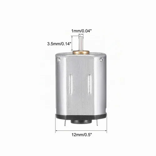 Vista 3 de uxcell Micro Motor DC 9V 26500-27000RPM Motor de alta velocidad para coches DIY Control remoto