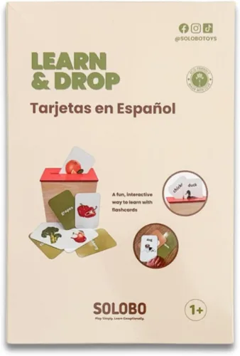 Vista 3 de Learn & Drop (tarjetas de memoria en inglés incluidas) más edición en español de Learn & Drop Flashcards