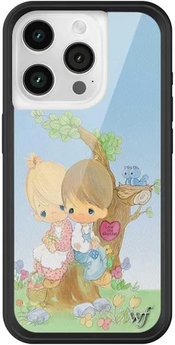 Vista 13 de Wildflower - Fundas compatibles con Apple iPhone 15 Pro Protector de goma negro, certificado de prueba de caída de 4 pies, propiedad de mujeres
