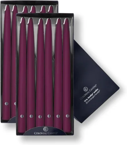 Vista 53 de Colonial Candle Handipt Collection - Vela cónica sin perfume, color blanco, 6 pulgadas, paquete de 12, hasta 4 horas de combustión