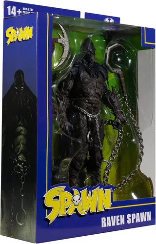 Vista 9 de McFarlane Toys Raven Spawn - Figura de acción de 7 pulgadas con accesorios