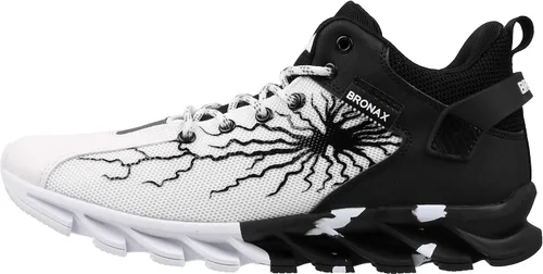 Vista 2 de BRONAX Mid Top Tennis Shoes for Men Outdoor Athletics Sneakers