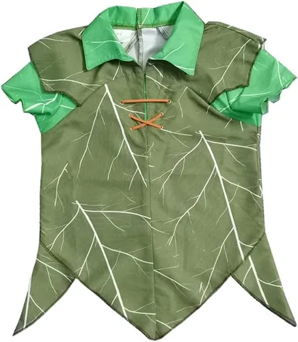 Vista 4 de Szytypyl Disfraz de Peter Pan para niños, disfraz de elfo de hada, disfraz de Halloween para cosplay