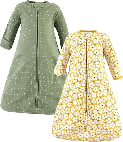 Vista 5 de Hudson Baby Saco de dormir unisex de algodón con manga larga para bebé, saco, manta
