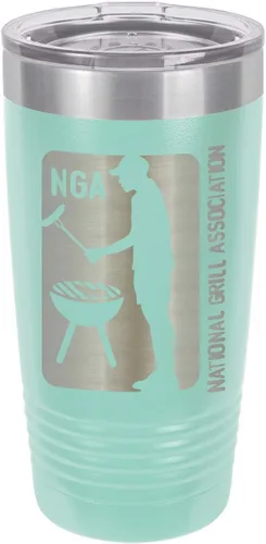 Vista 16 de OnlyGifts - Vaso con pajita para asar a la parrilla con grabado láser (20.1 fl oz)